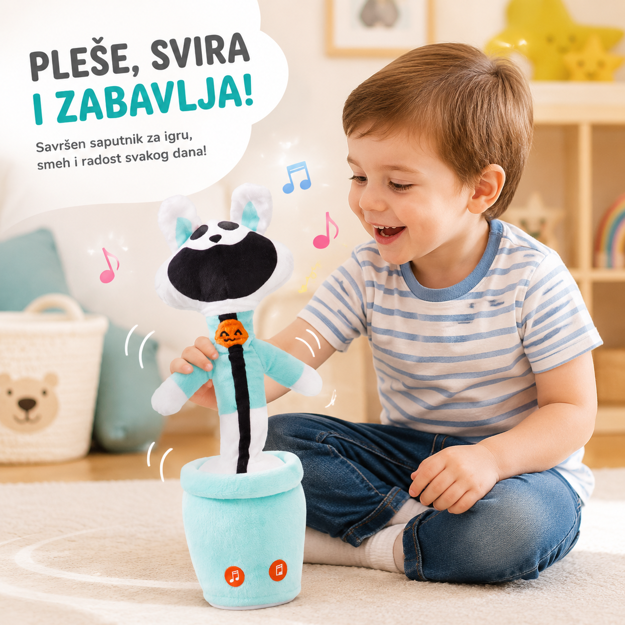 Zeka Igralica 🐰 — peva, igra i ponavlja svaku reč