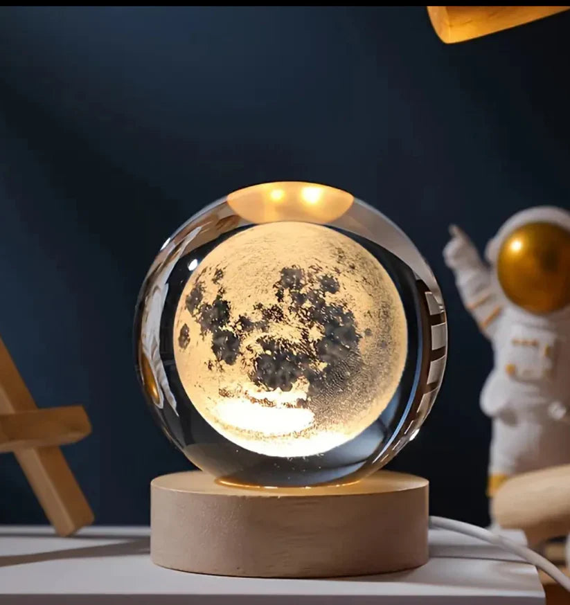 3D Kristalna Lopta - Solarni Sistem Lampa